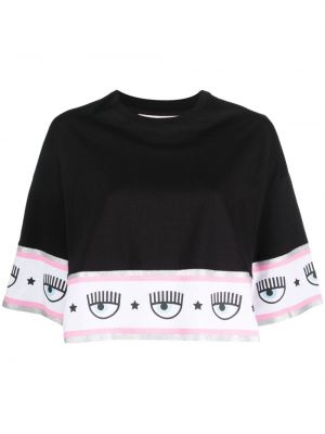 Crop top Chiara Ferragni svart