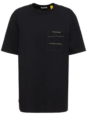Jersey t-shirt Moncler Genius schwarz