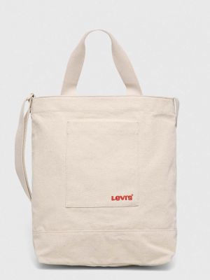 Pamučna torbica Levi's® bež