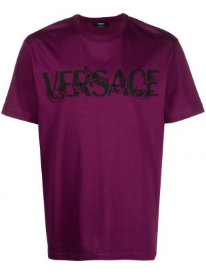 Trykt t-skjorte Versace lilla