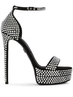 Sandály na platformě Dolce & Gabbana černé