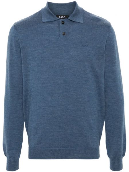 Poloshirt A.p.c. blå