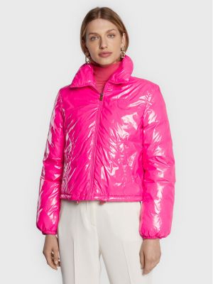 Pernata jakna Pinko ružičasta