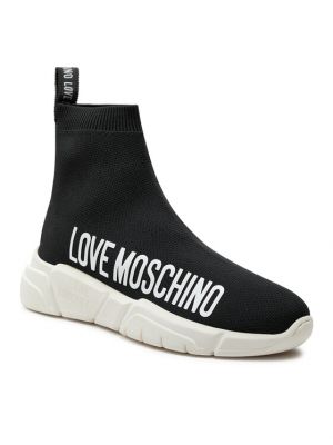 Ilgaauliai batai Love Moschino juoda