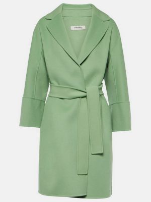 Vlněný krátký kabát 's Max Mara zelený