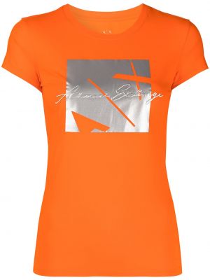 Camicia Armani Exchange, arancione