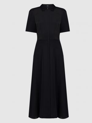 Чорна шовкова сукня-сорочка Theory