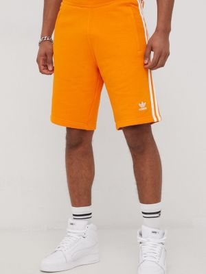 Pantaloni din bumbac Adidas Originals portocaliu