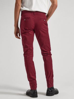 Pantaloni chino Pepe Jeans roșu