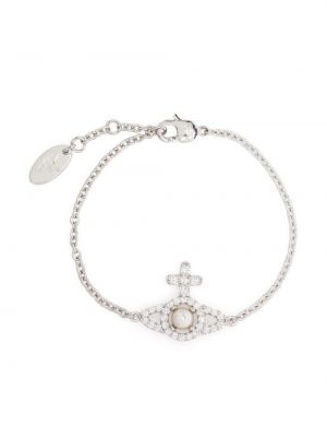 Bracelet avec perles Vivienne Westwood argenté