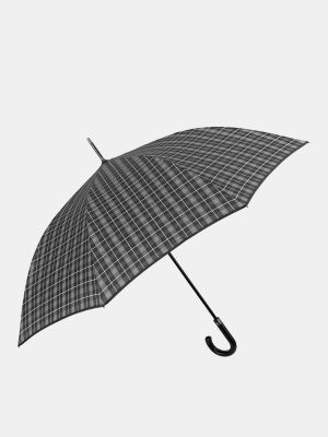 Paraguas a cuadros con estampado Perletti Gris