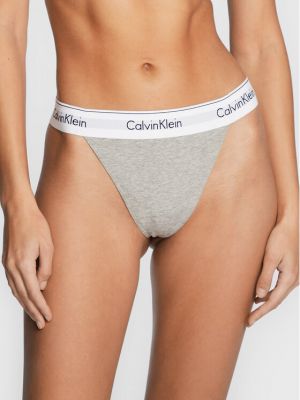 Szare stringi Calvin Klein Underwear