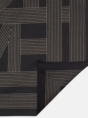 Памучен копринен шал Toteme черно