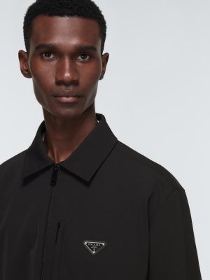 Νάιλον πουκάμισο Prada μαύρο