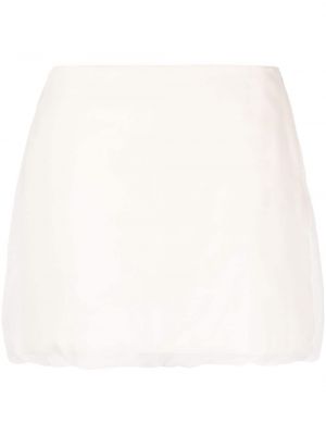 Μεταξωτή σατέν φούστα mini Blanca Vita λευκό