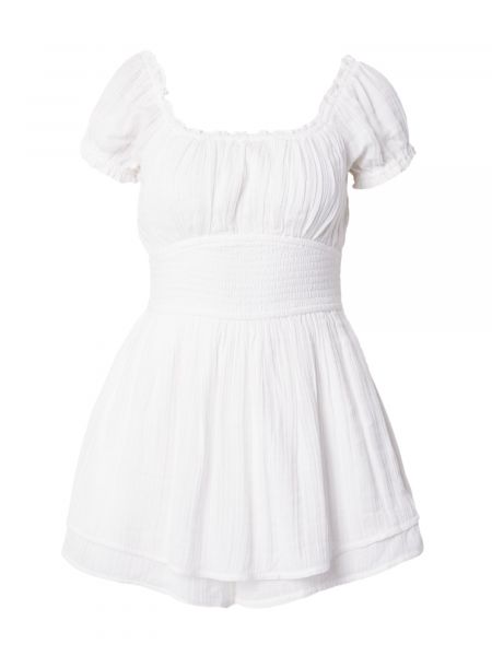 Mini šaty Hollister biela