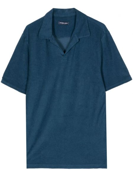 Polo majica Frescobol Carioca modra