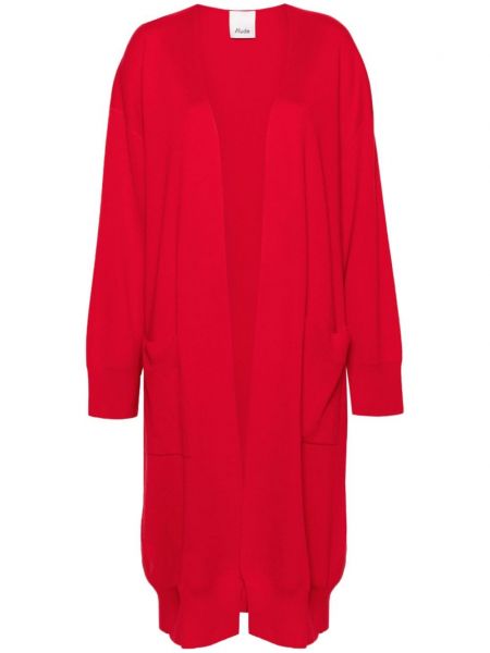 Vlnený kabát Allude červená