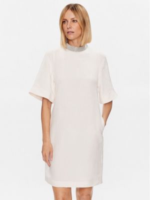 Φόρεμα σε στυλ πουκάμισο Fabiana Filippi λευκό
