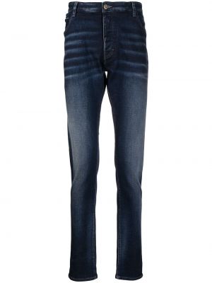 Slank nødlidende stretch jeans Emporio Armani blå