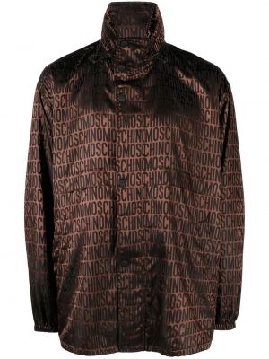 Žakárová bunda s kapucí Moschino