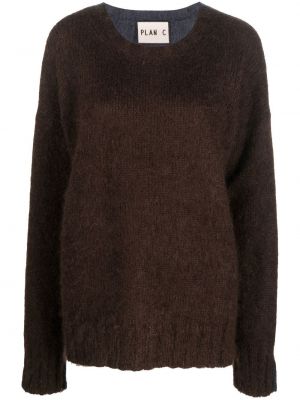 Pull en tricot Plan C marron