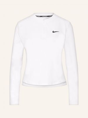 Tričko s dlouhým rukávem s dlouhými rukávy Nike bílé