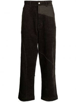 Pantaloni dritti di velluto a coste Five Cm marrone