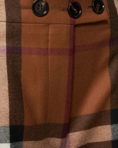 Pletené kockované vlnené šortky Burberry