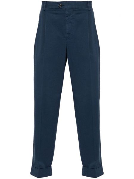 Pantalon slim en coton Pt Torino bleu