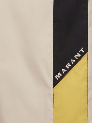 Pantaloni di cotone Marant bianco