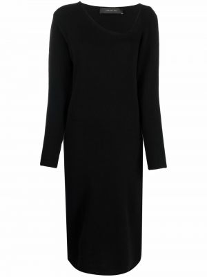 Асиметрична плетена рокля Federica Tosi черно