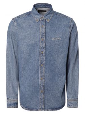 Koszula jeansowa z lyocellu Marc O'polo niebieska