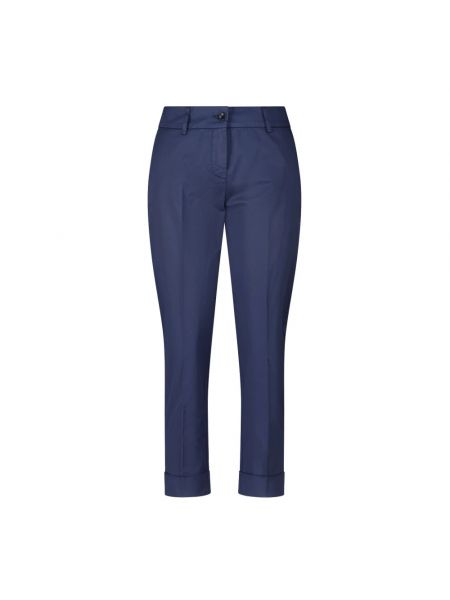 Spodnie skinny fit bawełniane Raffaello Rossi niebieskie