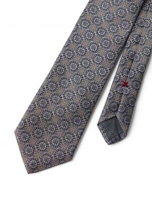 Žakárová hedvábná kravata Brunello Cucinelli