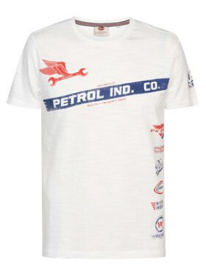 Priliehavé tričko Petrol Industries biela