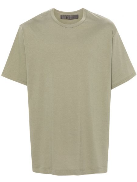T-shirt en coton à imprimé Y's vert