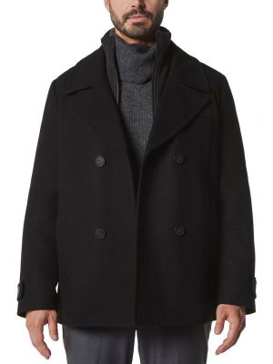 Двубортное пальто Marc New York черное