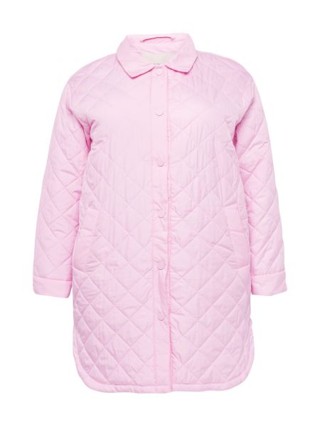 Παλτό Only Carmakoma ροζ