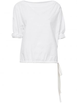 T-shirt en coton à manches bouffantes Proenza Schouler blanc