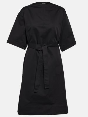 Sukienka midi bawełniana Toteme czarna