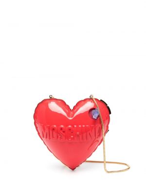 Чанта през рамо със сърца Moschino