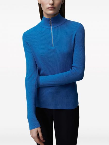 Pletený svetr na zip 12 Storeez modrý