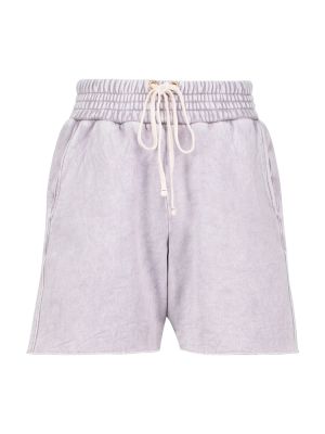 Fleece shorts aus baumwoll Les Tien lila