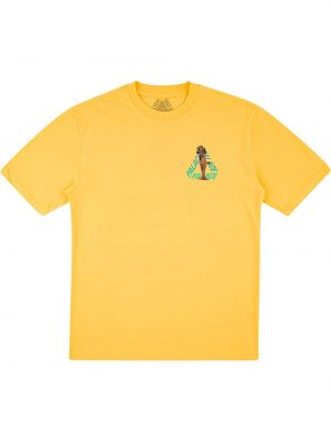 Raštuotas marškinėliai Palace geltona