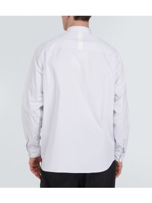 Camisa de algodón a rayas Comme Des Garçons Homme blanco