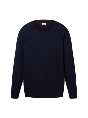 Pullover mit rundem ausschnitt Tom Tailor blau