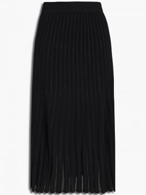Černé vlněné midi sukně Diane Von Furstenberg