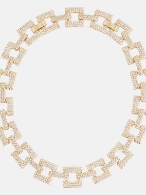 Křišťálový náhrdelník Max Mara zlatý