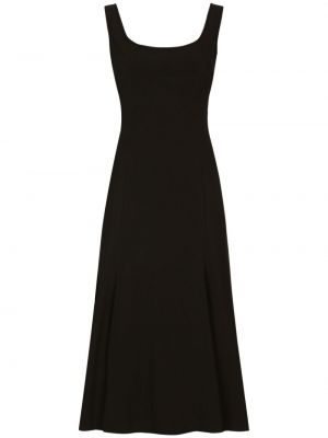 Černé šaty bez rukávů Dolce & Gabbana